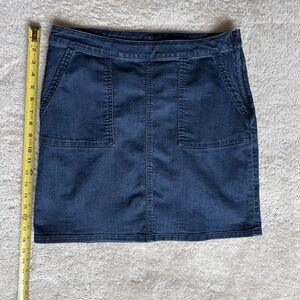 PRANA Denim Blue Skirt